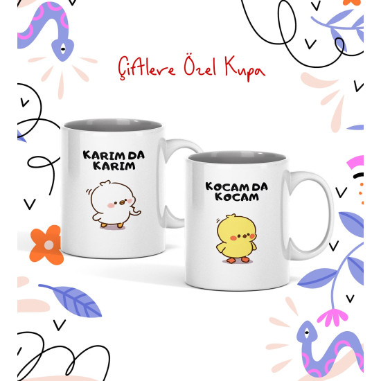 Karım da Karım Kocam da Kocam 2li kupa bardak